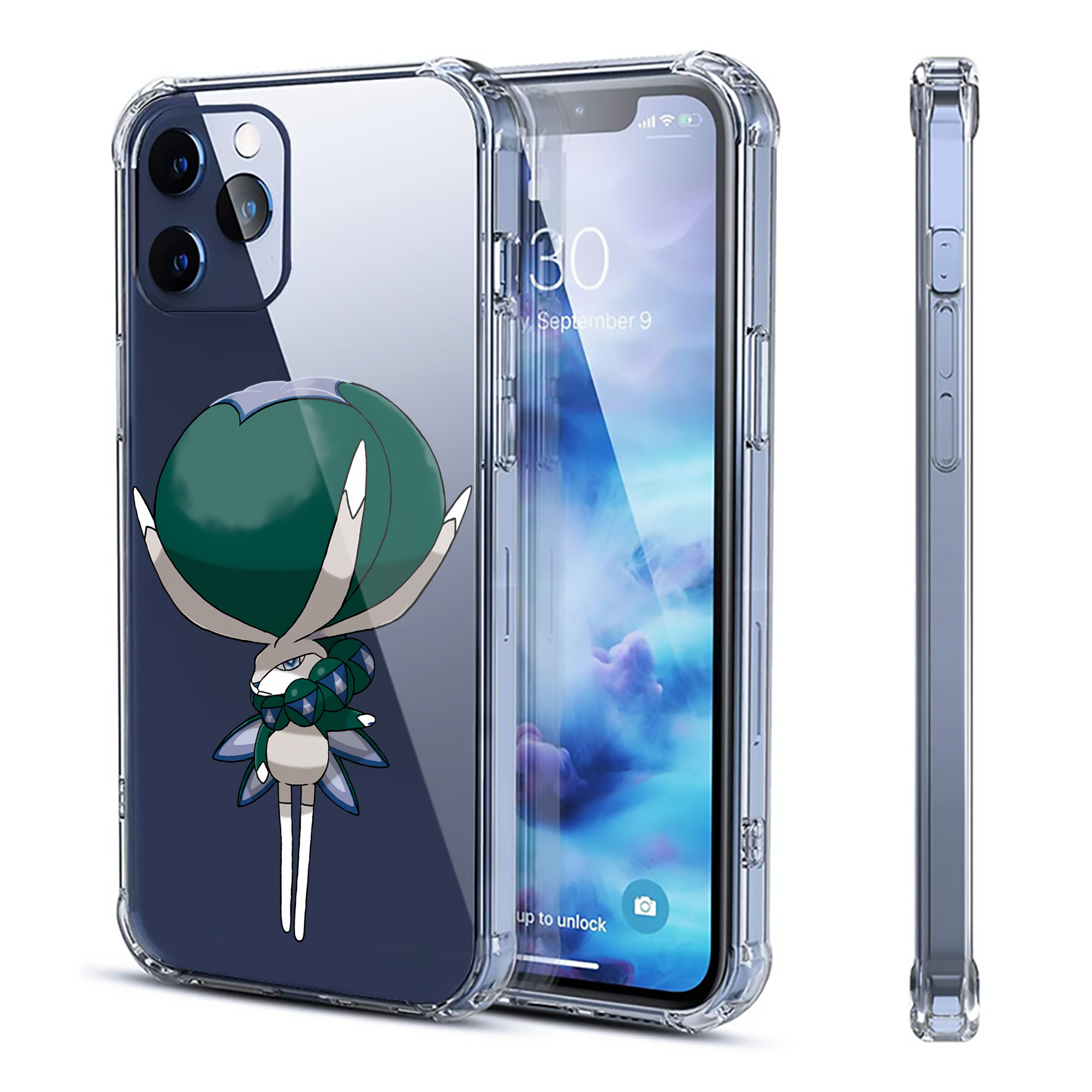 （画像用） ポケットモンスター Pokémon 【iPhone 12シリーズ対応】透明スマホケース（クリアソフトケース）